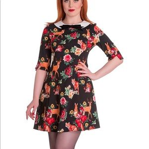 Hell Bunny Lolita Forest  Wonderland Mini Dress